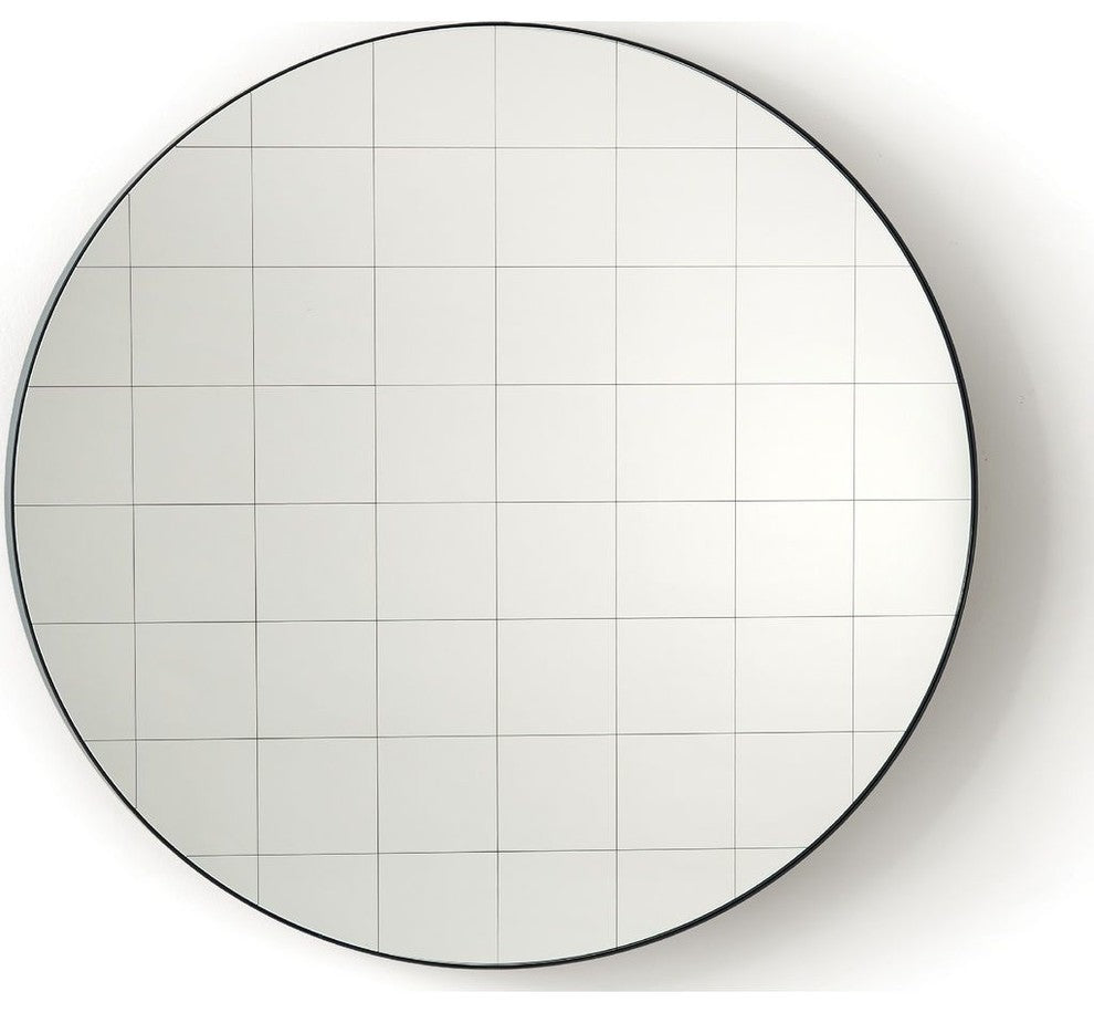 Atipico Centimetri 105 Wall Mirror, Gray Blue/Black