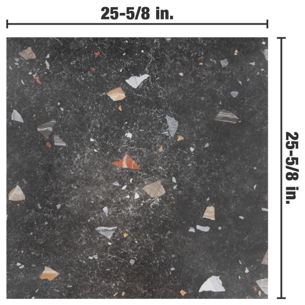 Sonar Black Porcelain Floor and Wall Tile