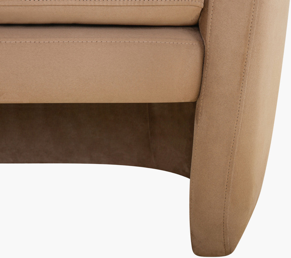 Galey Alix x Livabliss Hatcher GAHT-002 Accent Chair, Tan, 31