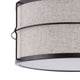 Evan 14" 2-Light Rustic Farmhouse Iron LED Flush Mount, Oil Rubbed Bronze