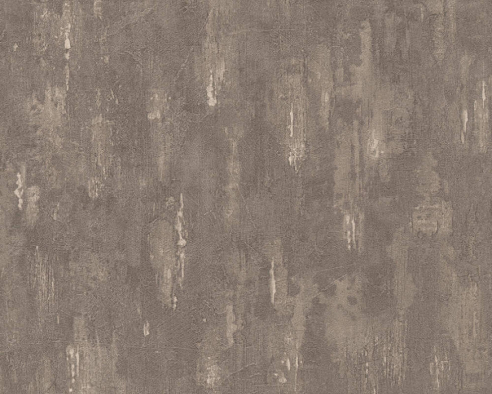 Modern Nature Textured Wallpaper, Plain, 306946, White Brown, One Roll