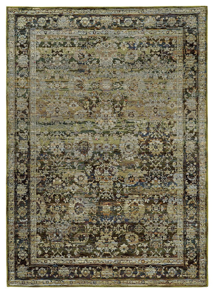 Oriental Weavers Andorra Green/ Brown Oriental Indoor Area Rug 7'10"X10'10"