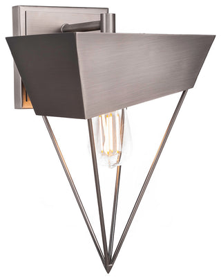 Neo 1-Light Wall Sconce, Brushed Nickel, Amber Antique LED Bulb