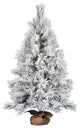 Vickerman D190840 48" Frosted Beckett Pine Artificial Christmas Tree, Unlit