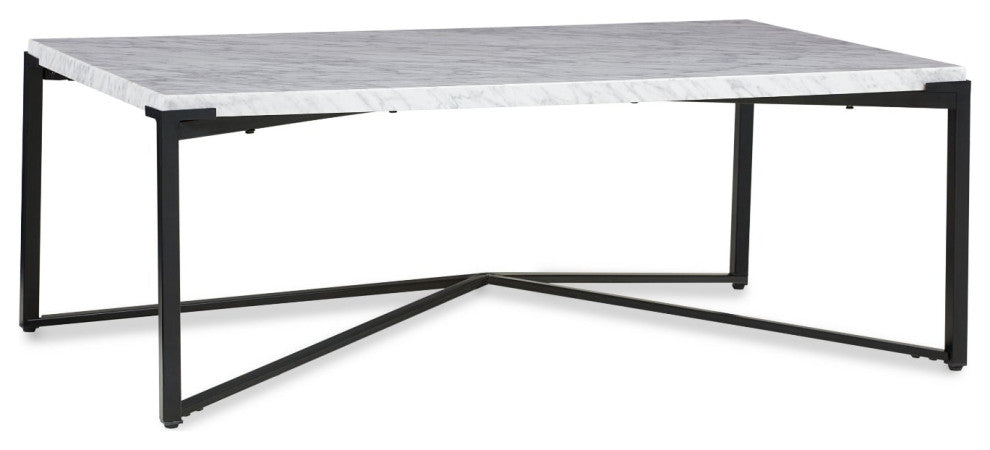 Modus Saxon 3PC Coffee, End & Console Table in Matte Black