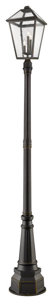 Zlite 579PHXLR-564P-ORB 3-Light Outdoor Post Mounted Fixture, Seedy