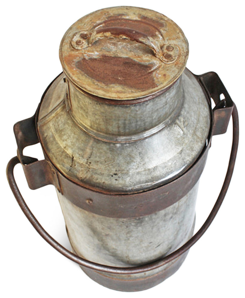 Consigned Medium Vintage India Milk Can