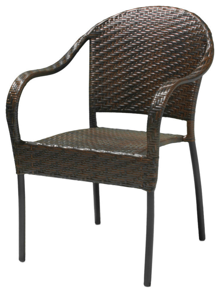 GDF Studio 7-Piece Livingston Outdoor Wicker Dining Set