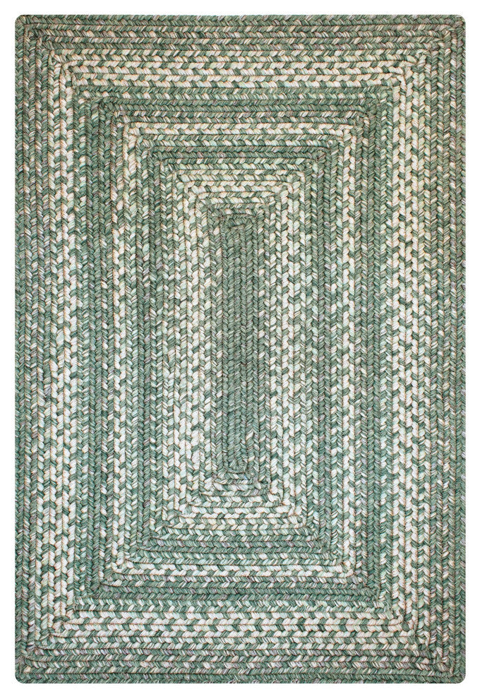 Homespice Decor - 2 x 3' Rectangular Hillside Ultra Durable Braided Rug
