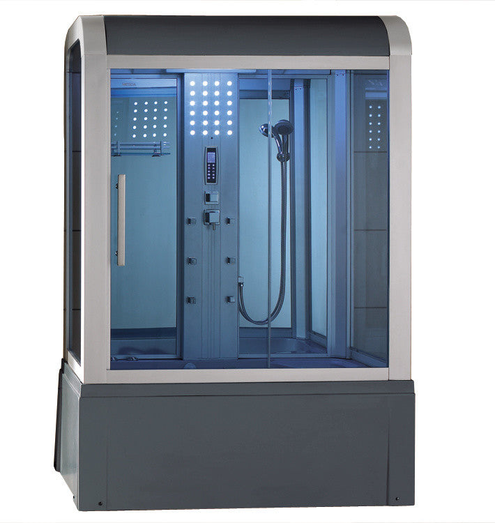 Rectangular Steam Shower With Jetted Tub