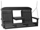 Poly Classic Porch Swing, Black, 5 Foot