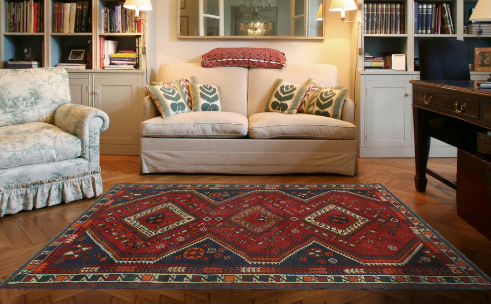 Vintage Distressed Aliye Red Runner