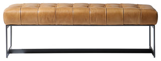 Wyatt Leather Bench Tan
