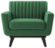 Tufted Armchair Accent Chair, Velvet, Green, Modern, Living Lounge Hospitality