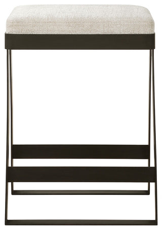 Uttermost Klismos Off-White Fabric Counter Stool