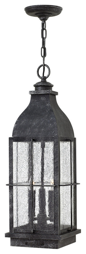 Hinkley Bingham Large Hanging Lantern, Greystone