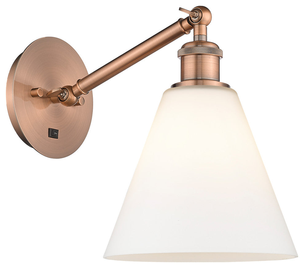 Innovations 317-1W-AC-GBC-81 1-Light Sconce, Antique Copper