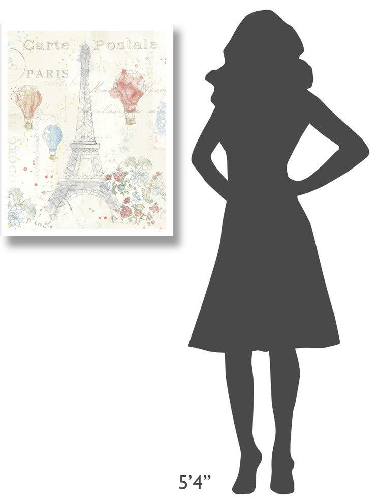 "Lighthearted in Paris II" Digital Paper Print by Katie Pertiet, 24"x30"