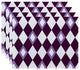 18"x14" Harlequin Geometric Print Placemats, Set of 4, Purple