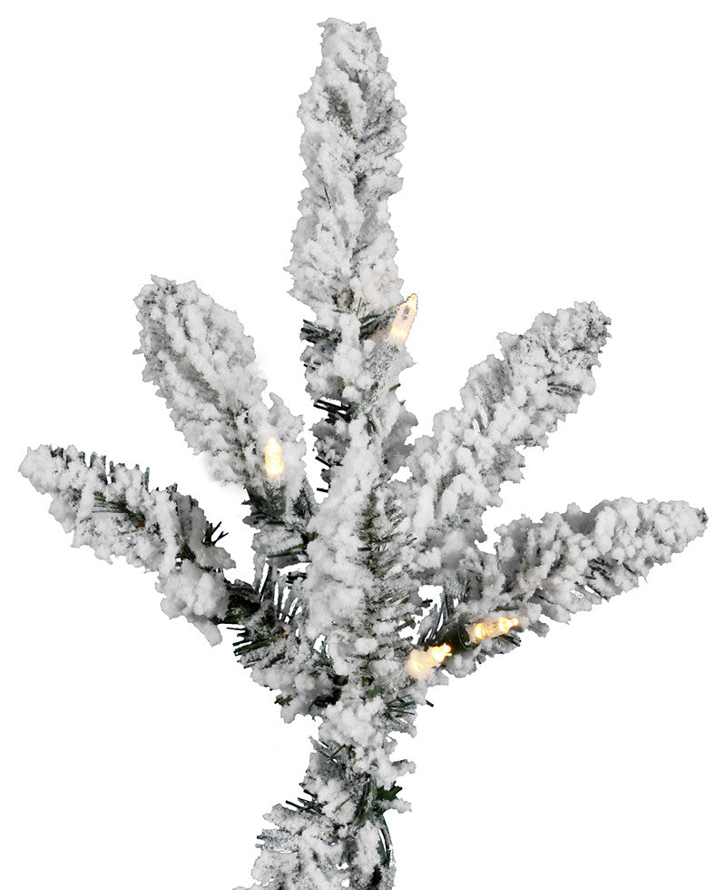 Vickerman Flocked Utica Fir Tree, 7.5', Warm White Led Lights