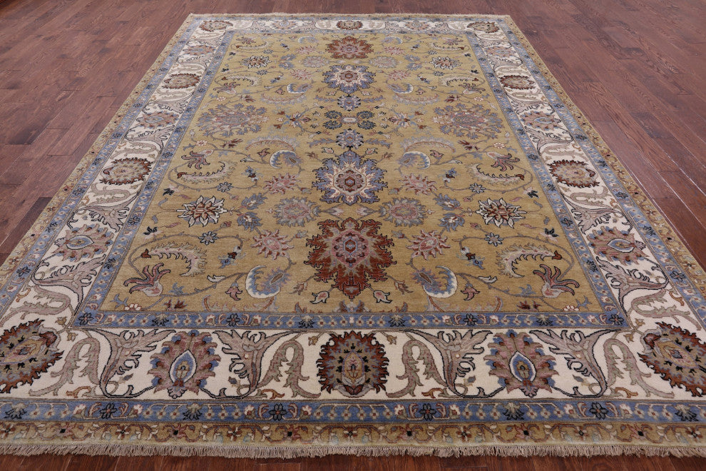 8' 10" X 11' 8" Persian Tabriz Handmade Wool Rug - Q16029