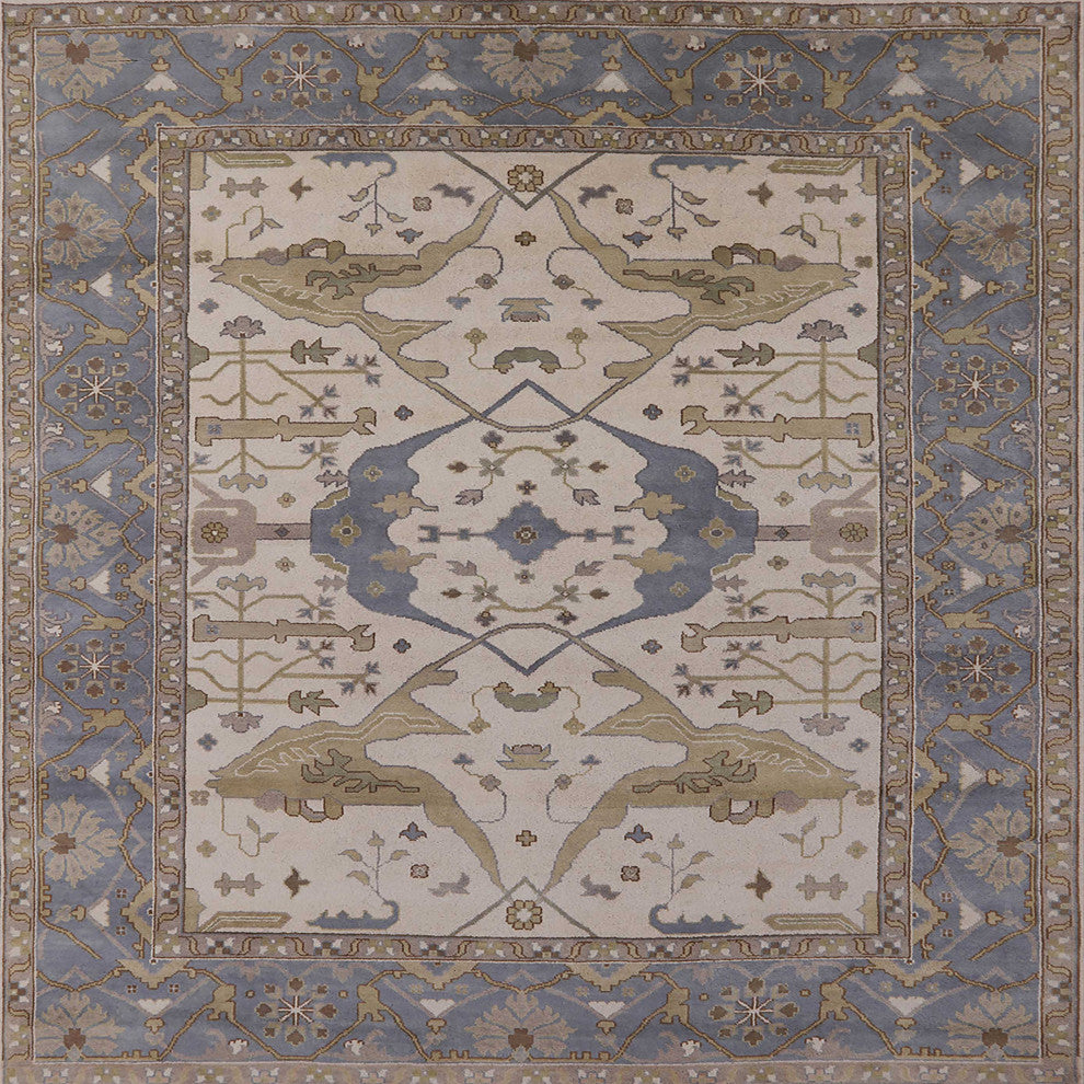 Ahgly Company Indoor Square Mid-Century Modern Area Rugs, 4' Square