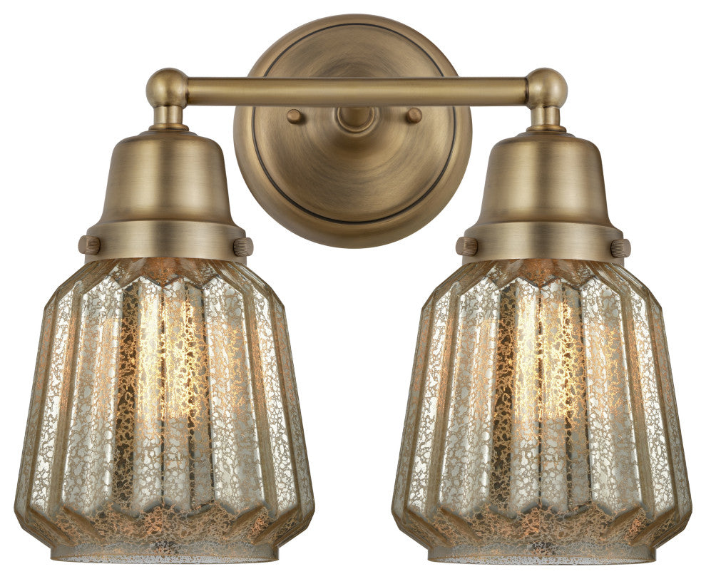 Innovations 623-2W-BB-G146 Chatham 2 Light Bath Vanity Light, Brushed Brass