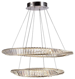 Stella LED Chandelier - 90W - Satin Nickel