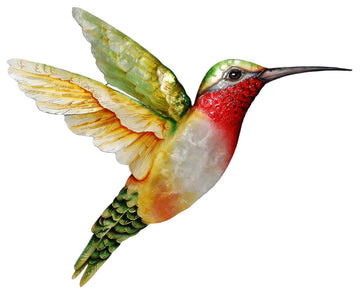 Eangee Hummingbird Wall Decor Large Yellow And Green