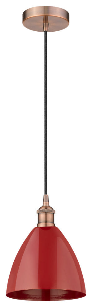 Innovations 616-1P-AC-MBD-75-RD 1-Light Mini Pendant, Antique Copper