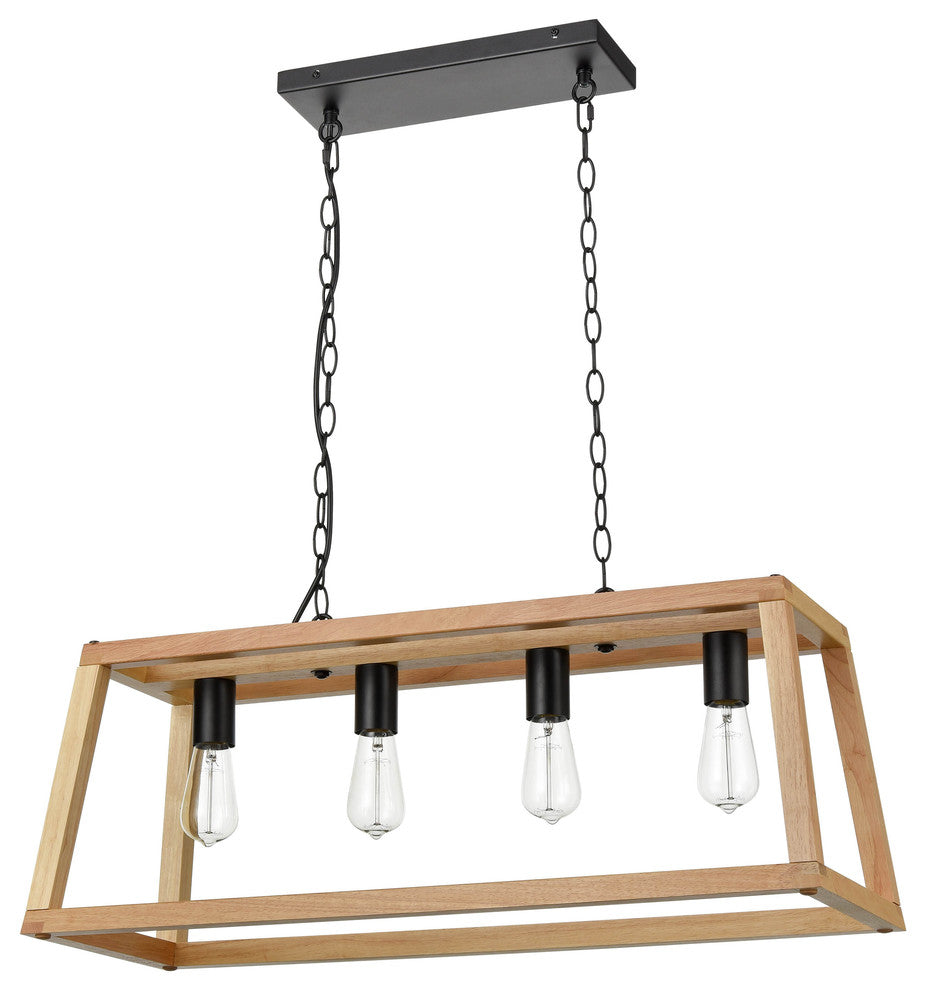 Bristol Wood Pendant Lamp, Natural