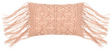 Surya Punta Dusty Pink Pillow Cover 14"H X 22"W