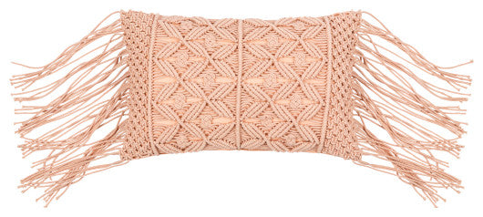 Surya Punta Dusty Pink Pillow Cover 14"H X 22"W