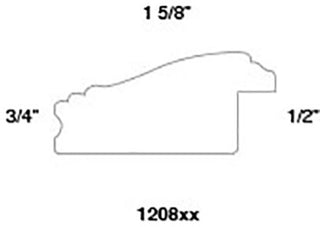 Mahogany Lacquer With Gold Picture Frame, 1-5/8", Easle Back, 8 x 10