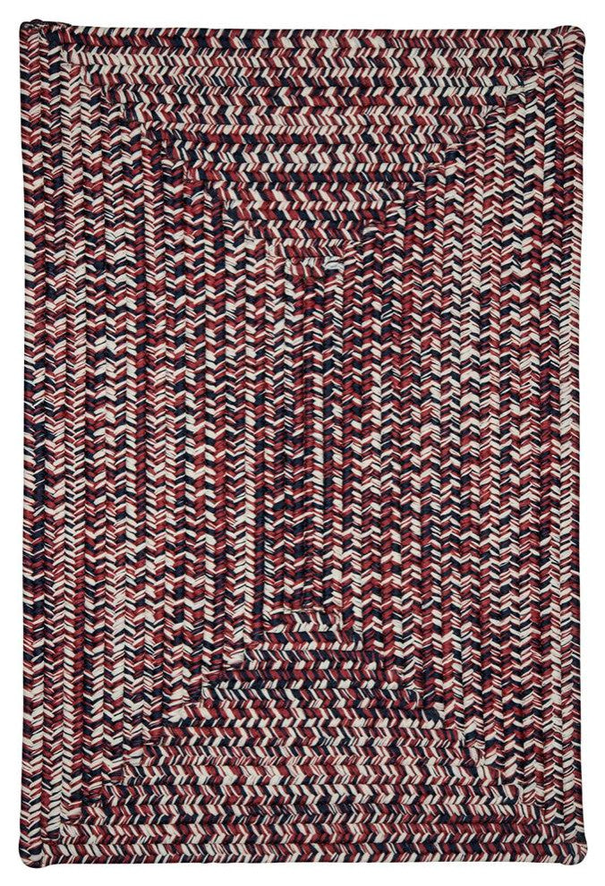 Corsica CC29 Patriotic Indoor/Outdoor Area Rug, Rectangular 2'x10'
