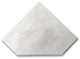 Carrara White Marble 8" Diamond Shower Corner Shelf Soap Dish Bullnose, 1 piece