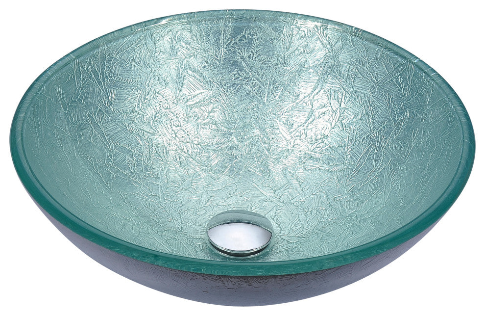 ANZZI Gardena Series Deco-Glass Bathroom Vessel Sink