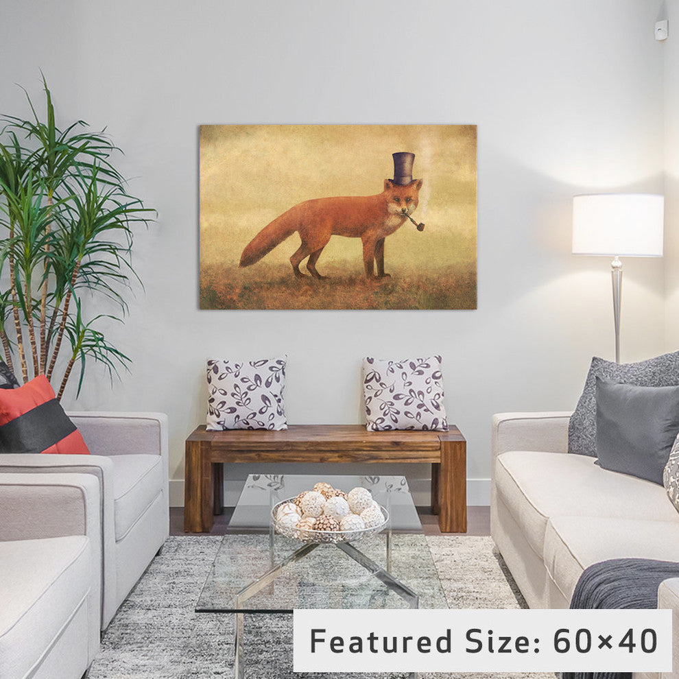 "Crazy Like A Fox" by Terry Fan, 26x18x1.5