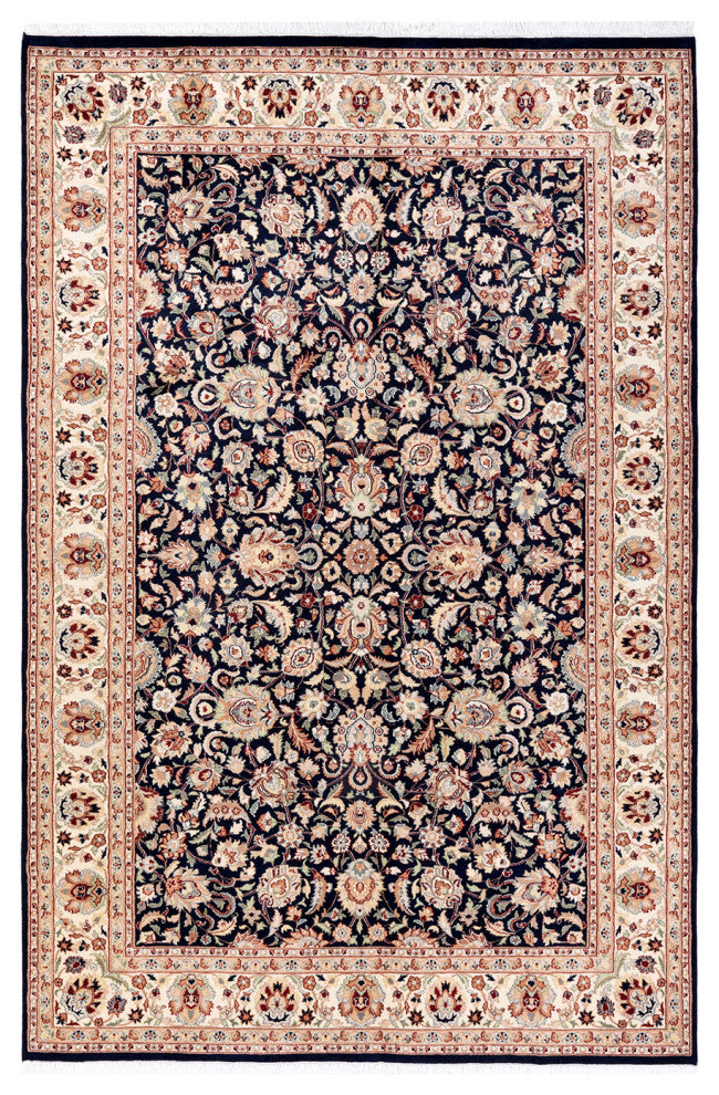 Mogul, One-of-a-Kind Hand-Knotted Area Rug Blue, 6' 2" x 9' 4"