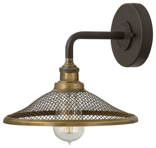 Hinkley Rigby Small Single Light Sconce, Buckeye Bronze