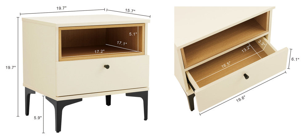 Manhattan Comfort Amara Nightstand