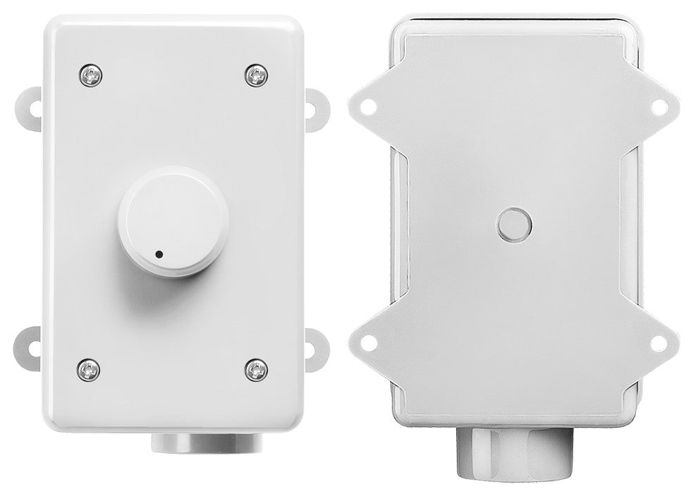 300W Rotary Outdoor Volume Control, Impedance Matching & Weather Resistant White