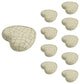 Crackled Heart 1-37/50", 44 mm, White Cabinet Knob, Pack of 10