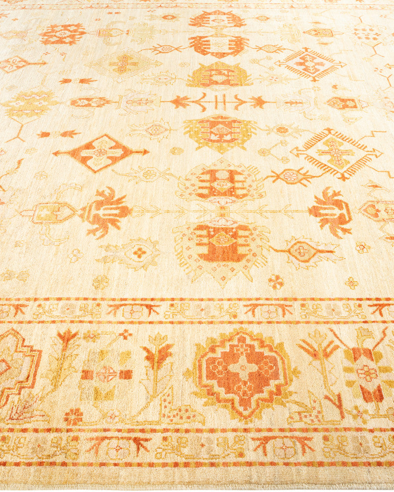 Bogor One-of-a-Kind Hand-Knotted Area Rug Ivory, 9'0"x12'0"