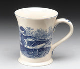 Marone Ceramic Decorative Coffee Mug, Blue/Cream