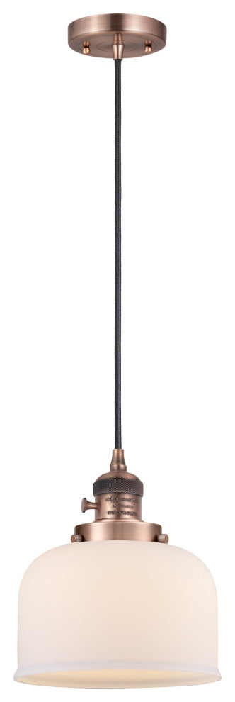 INNOVATIONS 201CSW-AC-G71-LED 1-Light Mini Pendant Antique Copper