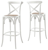 Gear Bar Stool, White