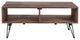 42" Reclaimed Wood Rectangle Coffee Table With Storage Metal Legs, Natural Brown