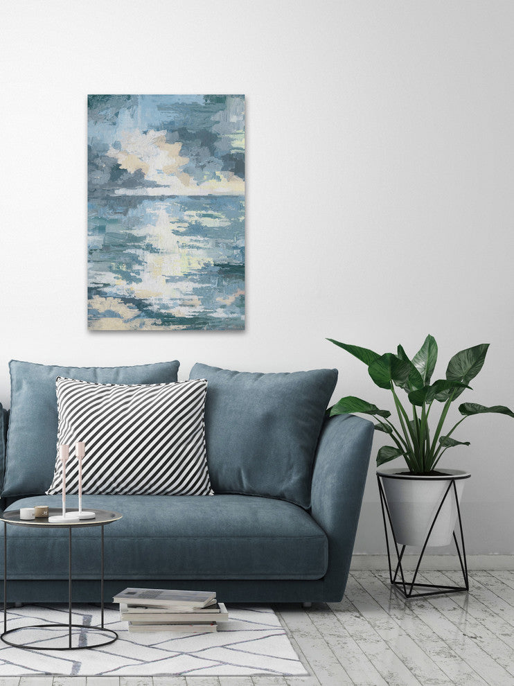 "Tainted Sunset" Painting Print on Wrapped Canvas, 40"x60"