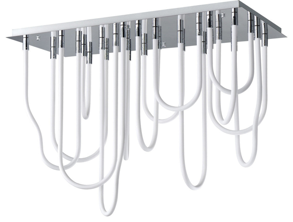 ET2 E24989 Soleil 42"W Flush Mount Linear Ceiling Fixture - Polished Chrome